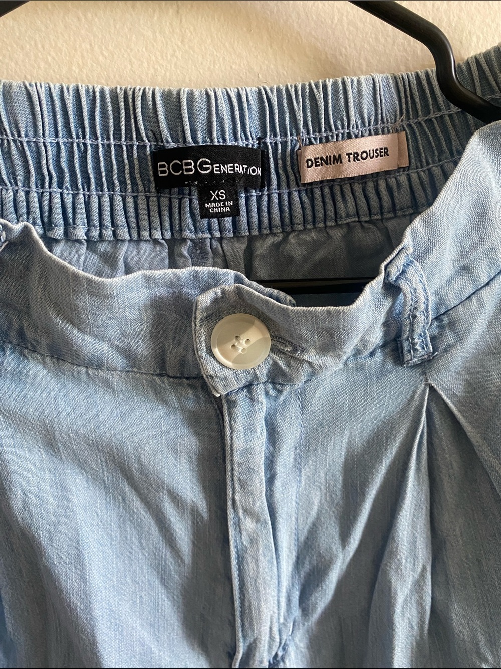 BCBGeneration Light Blue Pleated trousers - Picture 2 of 2
